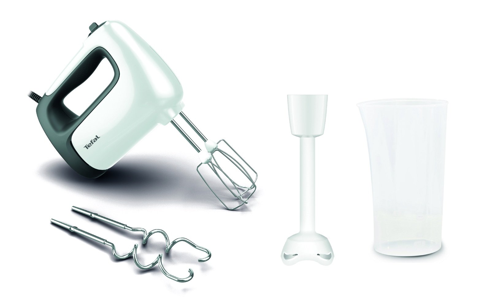 TEFAL mikseris Prep'Mix+, 500W, balts/melns