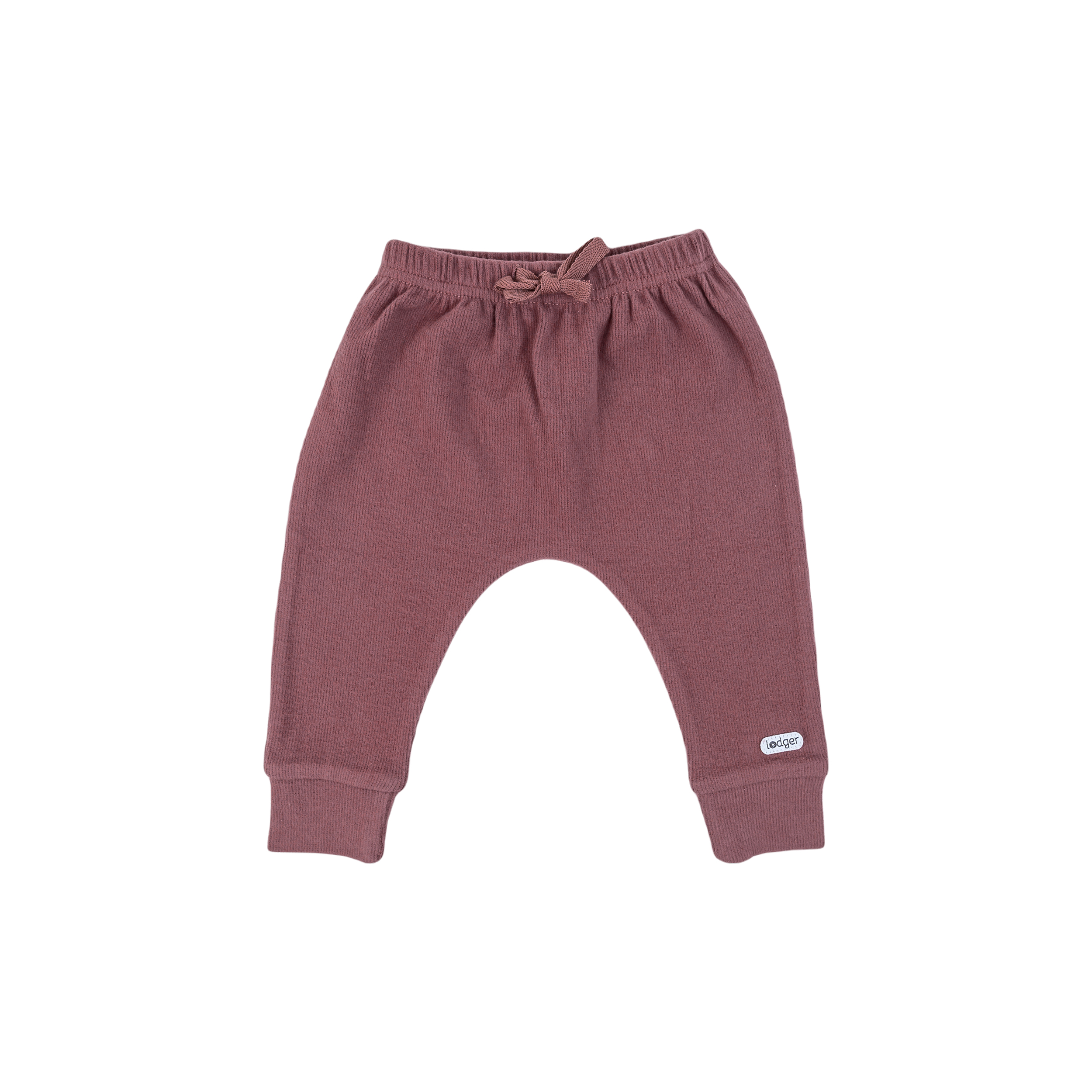 Akcija! Lodger Jogger mazuļu legingi Nomad Rib, Rosewood 68cm