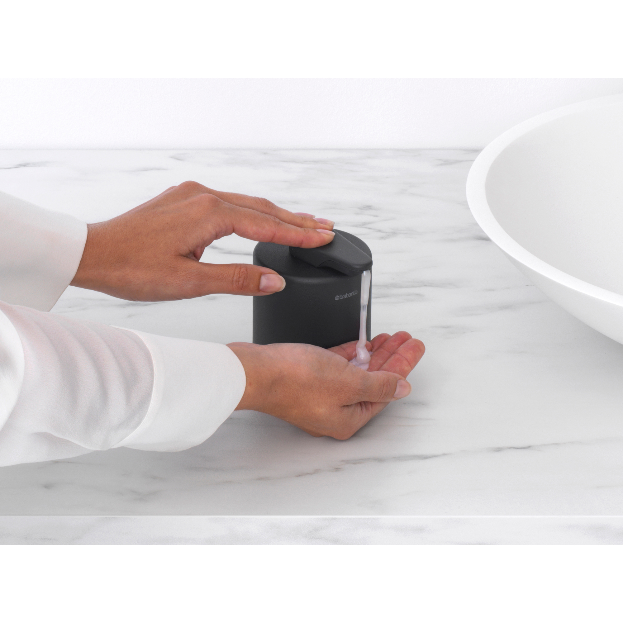 BRABANTIA MindSet ziepju dozators, 200ml, Mineral Infinite Grey