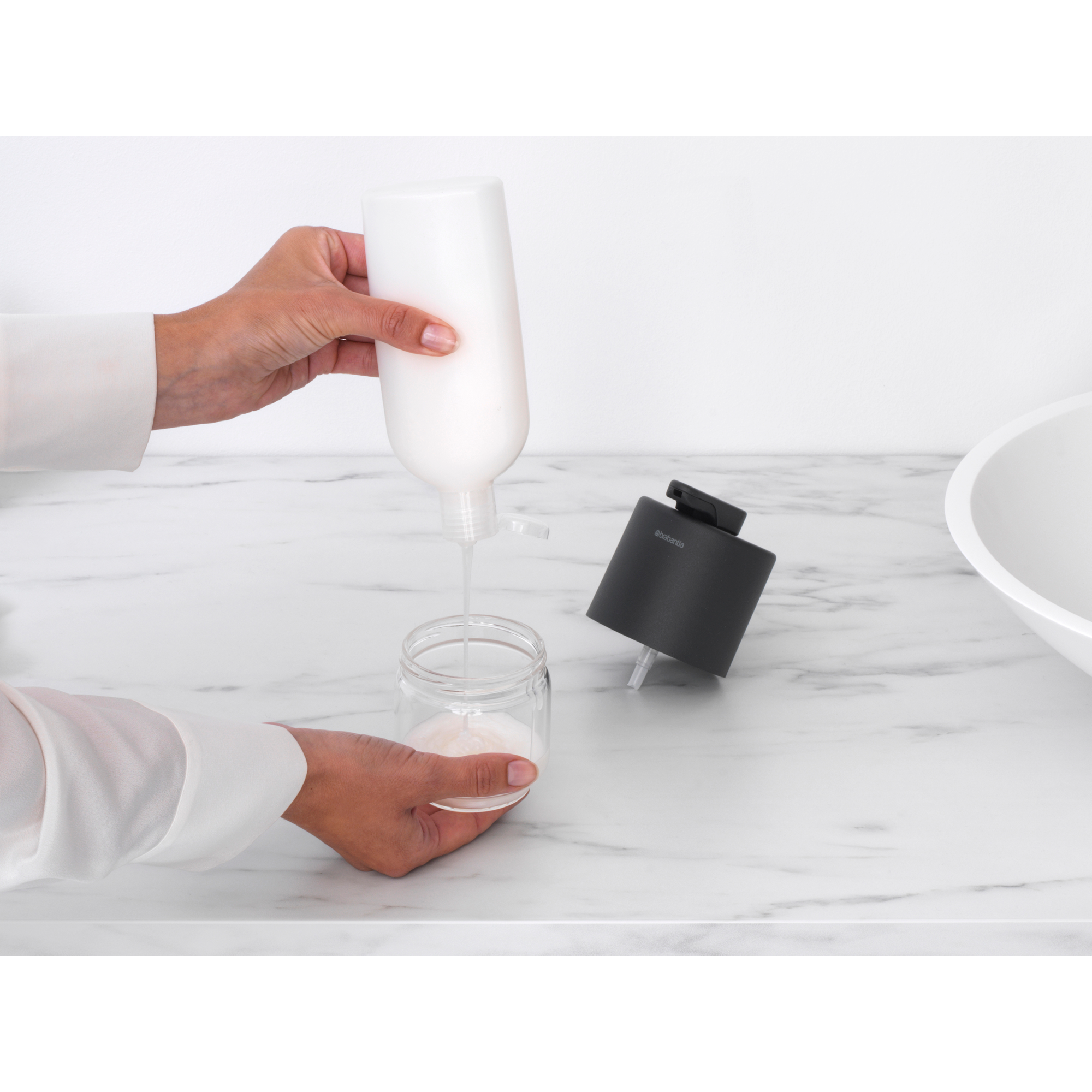 BRABANTIA MindSet ziepju dozators, 200ml, Mineral Infinite Grey