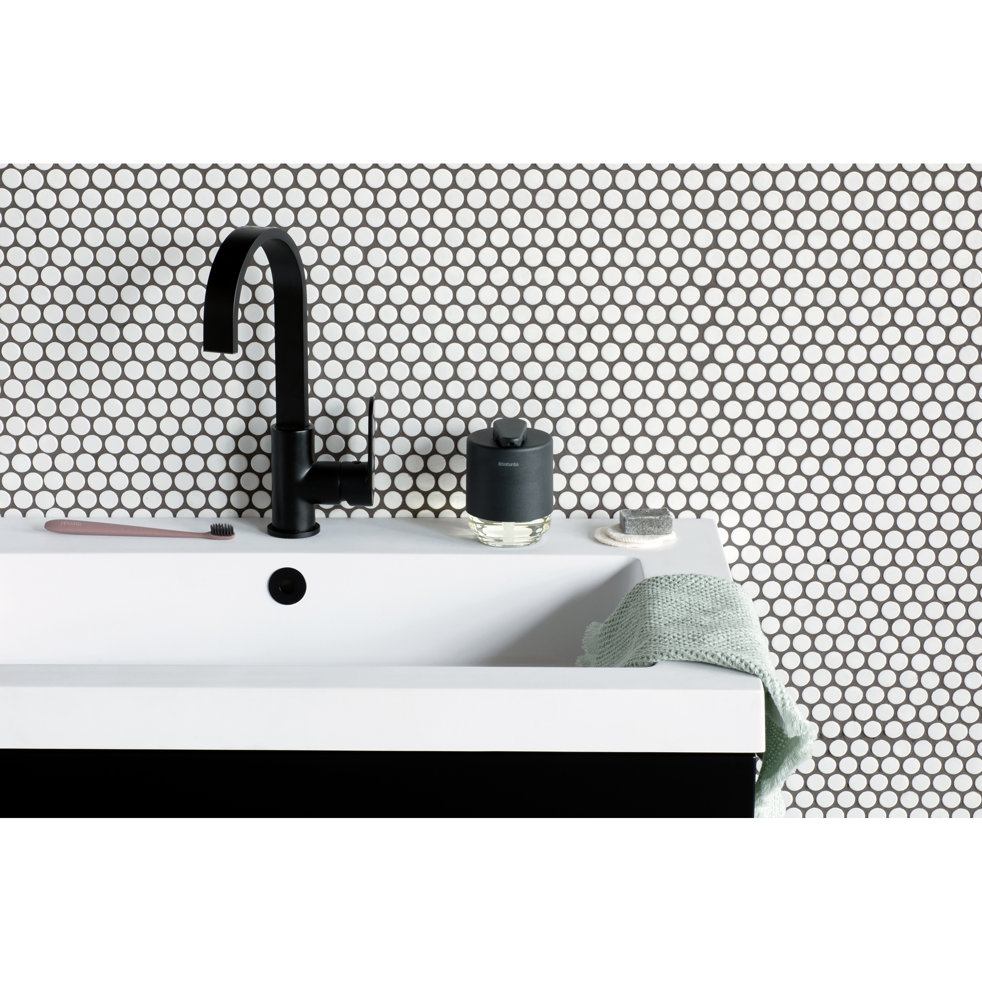 BRABANTIA MindSet ziepju dozators, 200ml, Mineral Infinite Grey