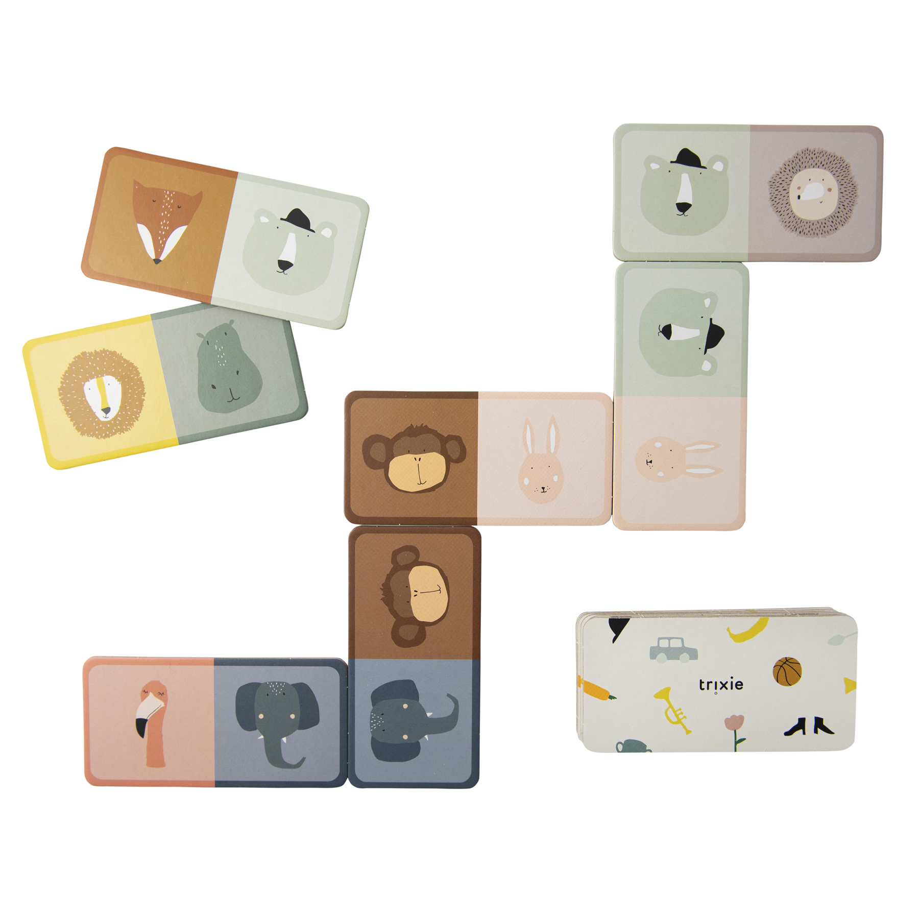 Jaunums! Trixie domino spēle bērniem, 36m+