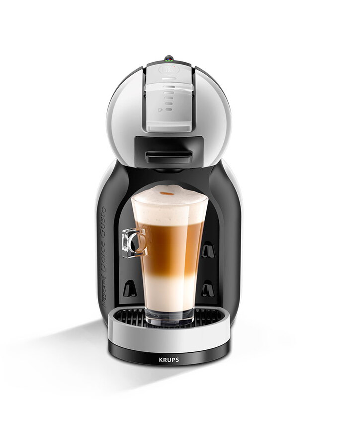 Jaunums! KRUPS kapsulu kafijas automāts ar Nescafe®Dolce Gusto®Mini Me, pelēks/melns