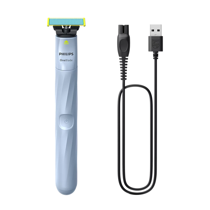 PHILIPS OneBlade 1st Shave skuveklis sejai, zils