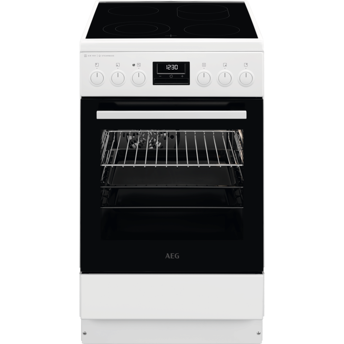 AEG keramiskā plīts, Steambake 6000. sērijas, balta