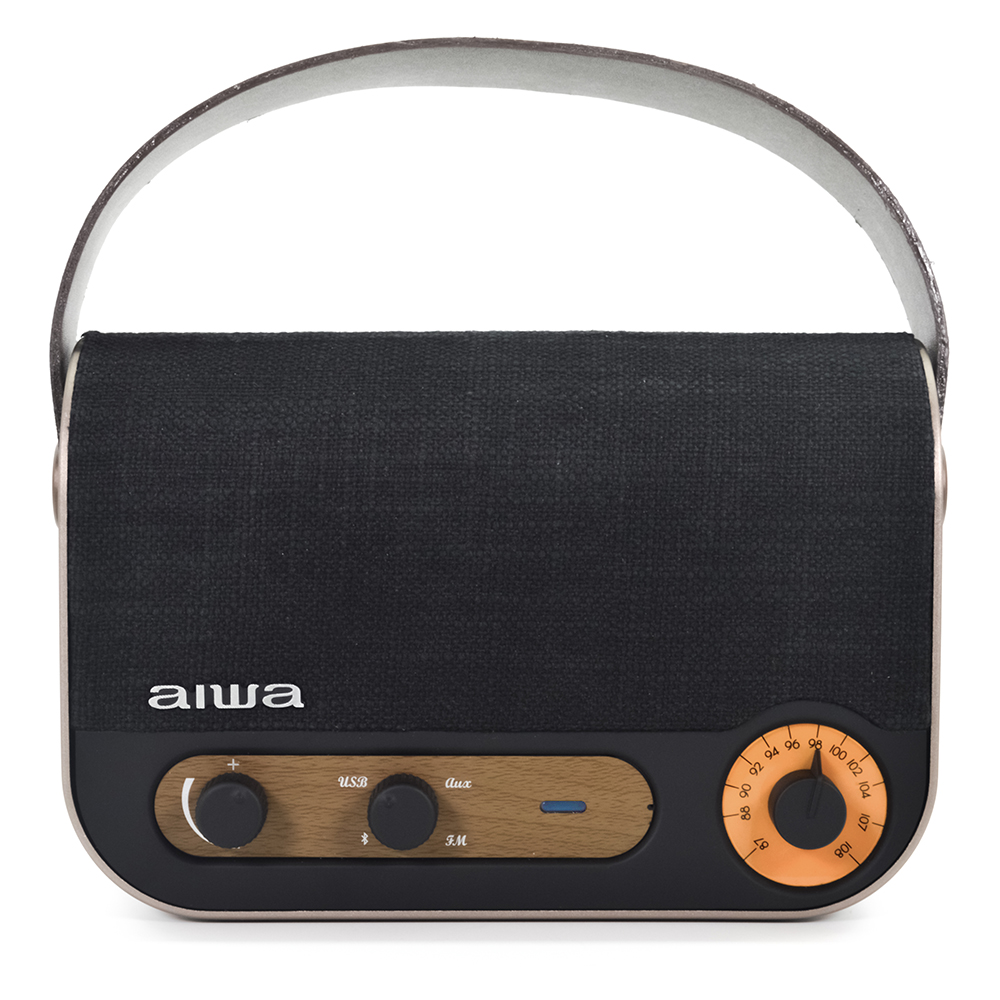 AIWA RBTU-600 pārnēsājamais radio ar bluetooth, FM, Aux-in, USB atbalstu