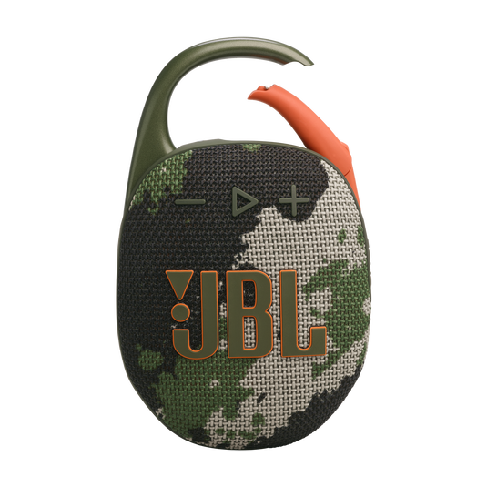 JBL Clip 5 ūdensizturīga portatīvā skanda ar karabīni, kamuflāža