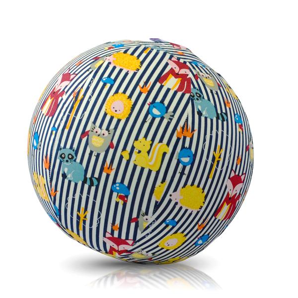 Akcija! Bubabloon lateksa balons ar auduma pārvalku, Animal Stripes Blue