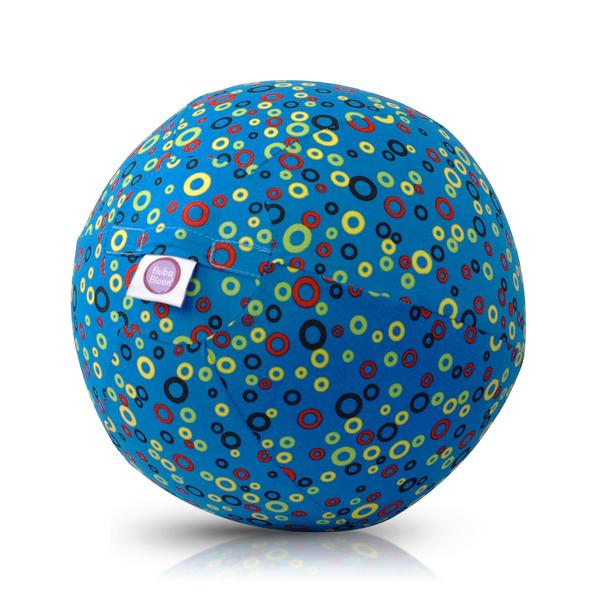 Akcija! Bubabloon lateksa balons ar auduma pārvalku, Circles Blue