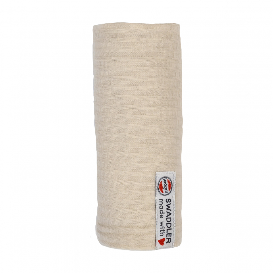 Lodger Swaddler Seersucker kokvilnas autiņš, 70x70 cm, Birch