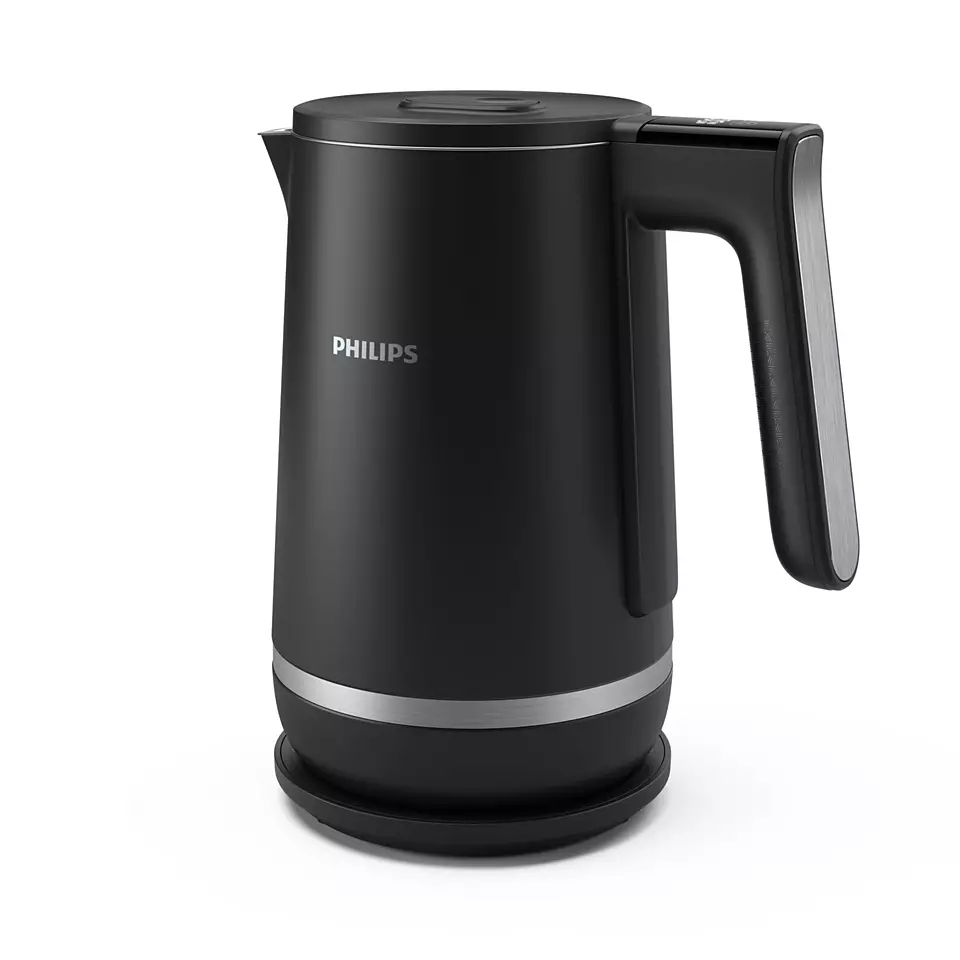 PHILIPS Double Walled Kettle 7000. sērijas tējkanna, 1.7L, melna