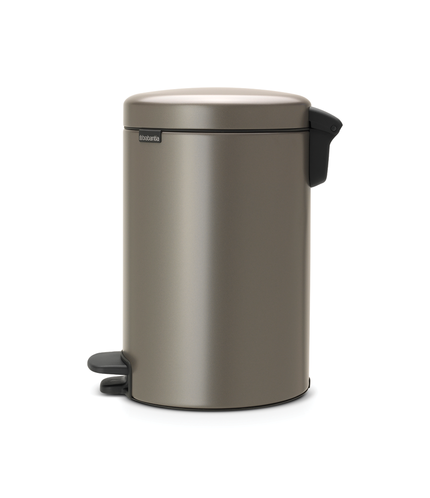 BRABANTIA atkritumu tvertne ar pedāli NewIcon, 12 l, Platinum